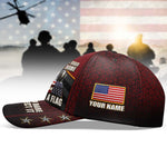 Veteran Eagle US Flag Cap If You Haven't Risked Coming Home Under A Flag Cap Personalized Soldier Gift