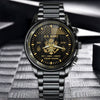 U.S. Army Emblem Black Gold Watch United States Army Est. 1775 Fashion Watch Personalized Soldier Gift