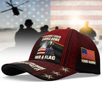 Veteran Eagle US Flag Cap If You Haven't Risked Coming Home Under A Flag Cap Personalized Soldier Gift