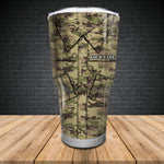 Veteran Uniform Tumbler Veteran Nutrition Facts Camouflage Tumbler Personalized Military Gift