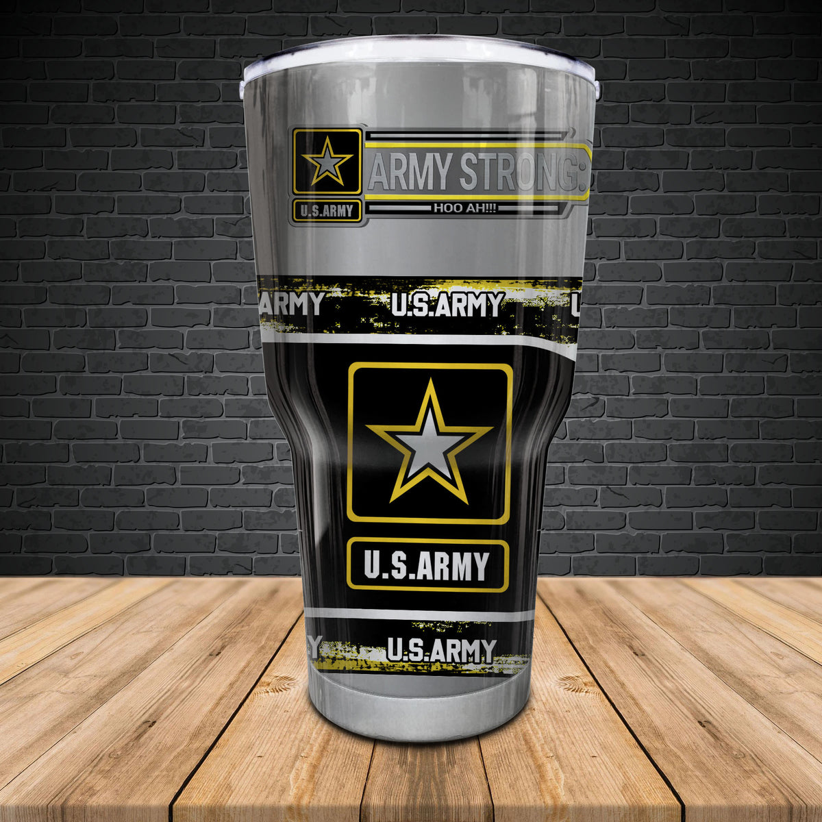 Army Strong Military Tumbler US Army Tumbler Personalized Military Retirement Gift