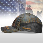 Veteran Eagle Baseball Cap A Veteran Is Someone Who At One Point Military Personalized Veteran Gift