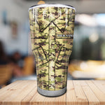 Veteran Uniform Tumbler Veteran Nutrition Facts Camouflage Tumbler Personalized Military Gift