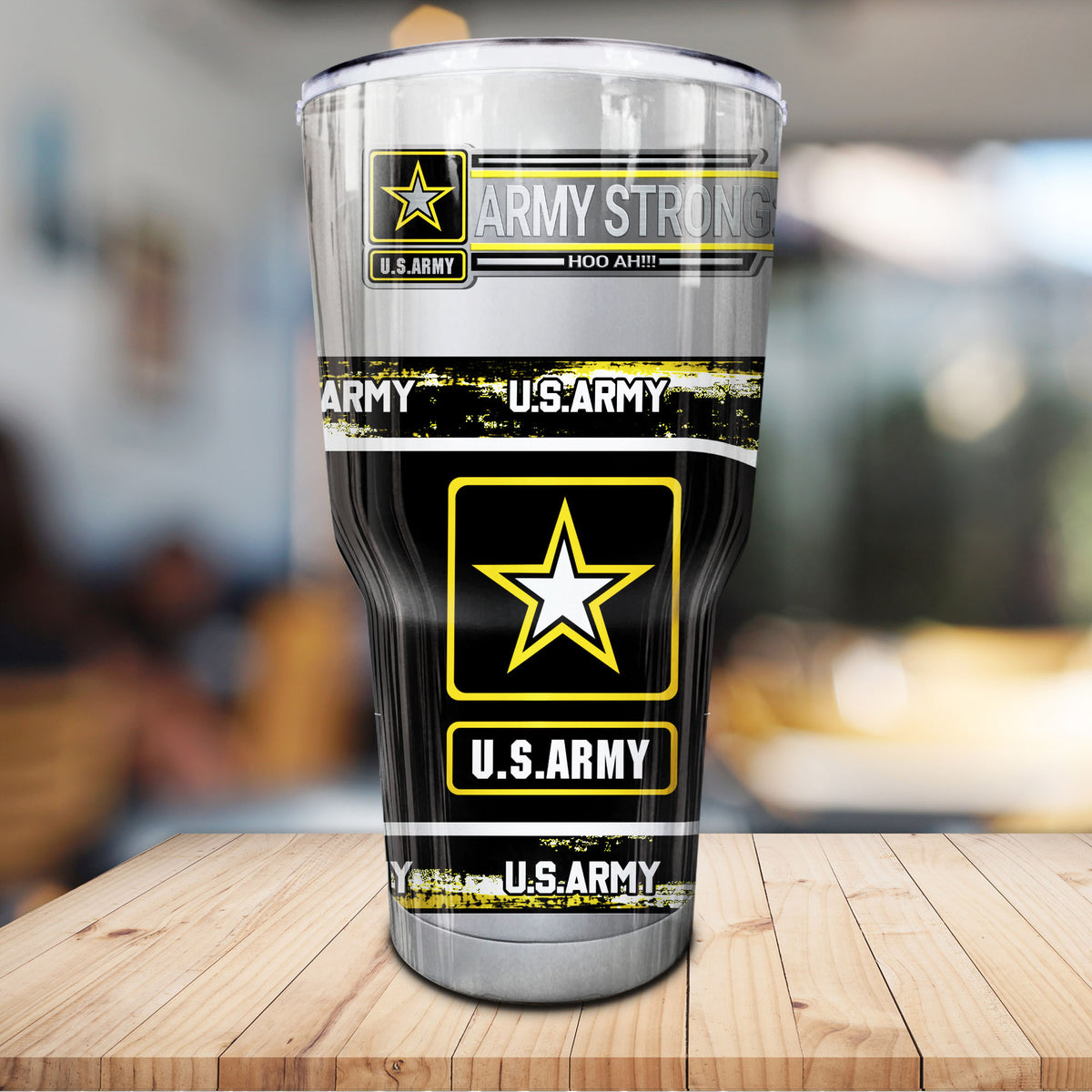 Army Strong Military Tumbler US Army Tumbler Personalized Military Retirement Gift