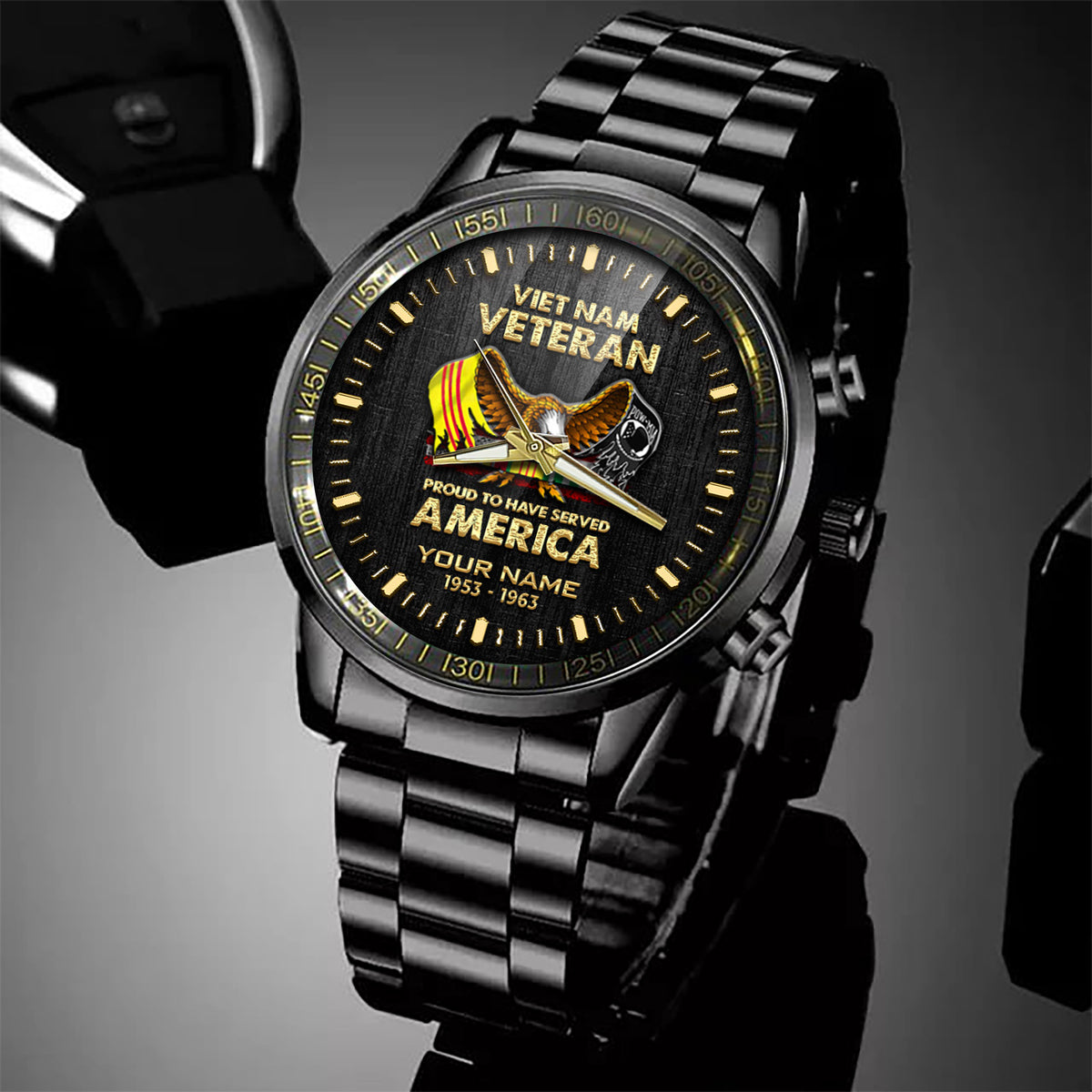 Vietnam Veteran Watch Proud To Have Served America Fashion Watch Custom Vietnam Veteran Gift