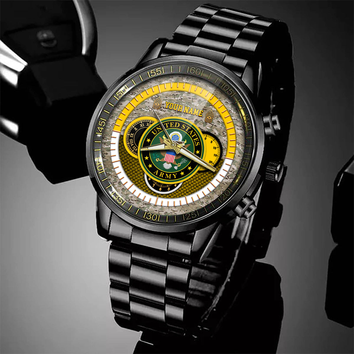 US Army Watch Fashion US Army Eagle Black Watches Proud Army Personalized Military Gift