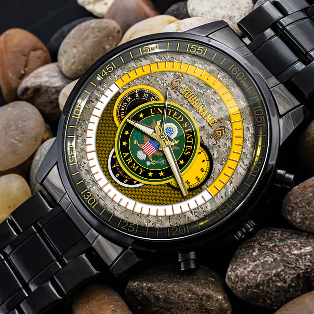 US Army Watch Fashion US Army Eagle Black Watches Proud Army Personalized Military Gift