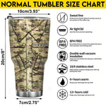 Veteran Uniform Tumbler Veteran Nutrition Facts Camouflage Tumbler Personalized Military Gift