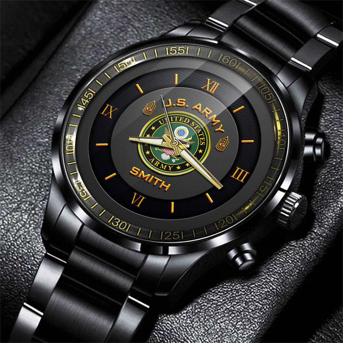 United States Army Fashion Watch Proudly Served US Army Wrist Watches Personalized Name And Rank