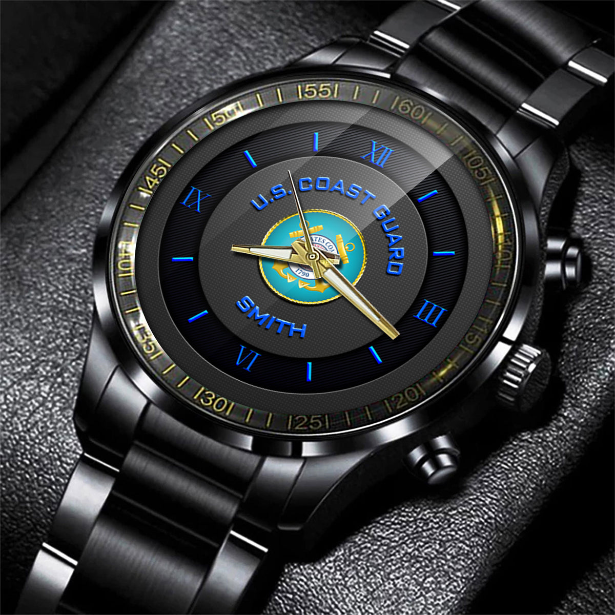 U.S Coast Guard Fashion Watch United States Coast Guard 1790 Men Waist Watch Custom Militay Gift