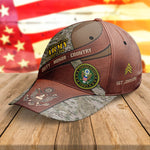 US Army Camouflage Brown Cap Duty Honor Country Military Hat Personalized Army Gift