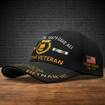 Vietnam Vet Black Embroidered Cap Vietnam Veteran All Gave Some Baseball Cap Personalized Vietnam Veteran Gift