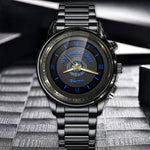 U.S. Space Force Black Fashion Watch Thanks For Your Service Space Force Watch Personalized Military Gift