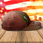 United States Army Brown Cap Honor Country US Army Emblem Cap Custom Name And Army Rank Gift