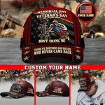 Veterans Day Baseball Cap Memorial Day Is For Them Veteran's Day Is For Me Cap Custom Veteran's Day Gift