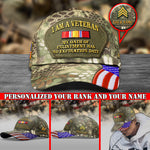 I Am A Veteran Cap My Oath of Enlistment Has No Expiration Date Baseball Cap Personalized Soldier Gift