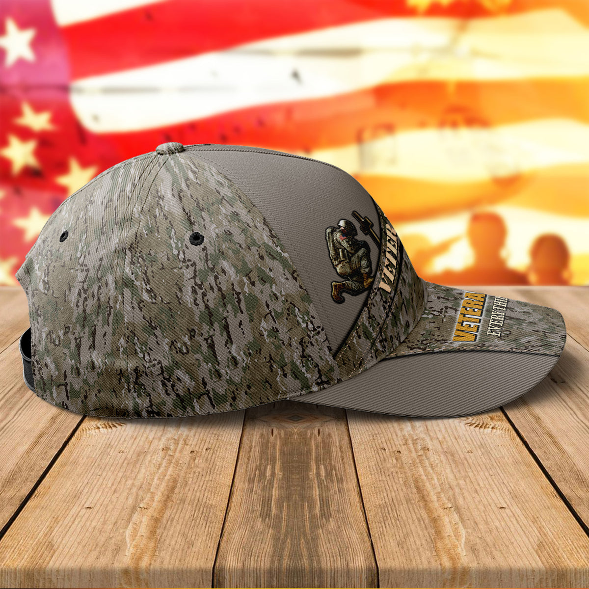 Veteran Camouflage Cap We Owe Illegals Nothing We Owe Our Veterans Everything Hat Army Veterans Gift