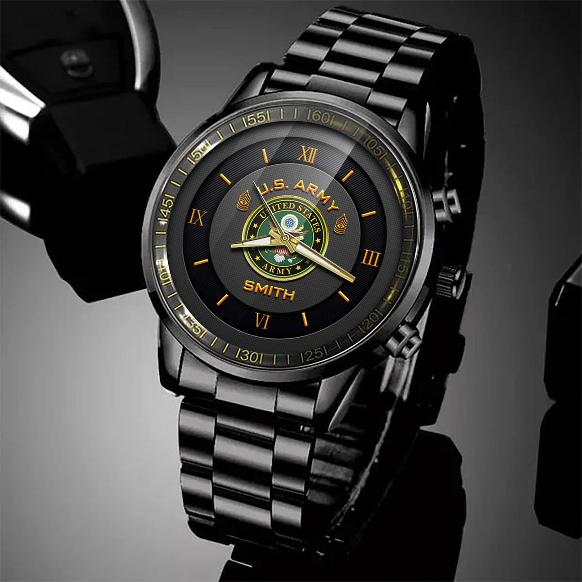 United States Army Fashion Watch Proudly Served US Army Wrist Watches Personalized Name And Rank