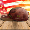 U.S. Space Force Emblem Cap Honor Country Space Force Brown Hat Custom Name And Rank USSF Gift