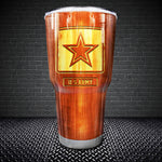 Military Woodgrain Tumbler US Army Duty Honor Country Tumbler Personalized Army Gift