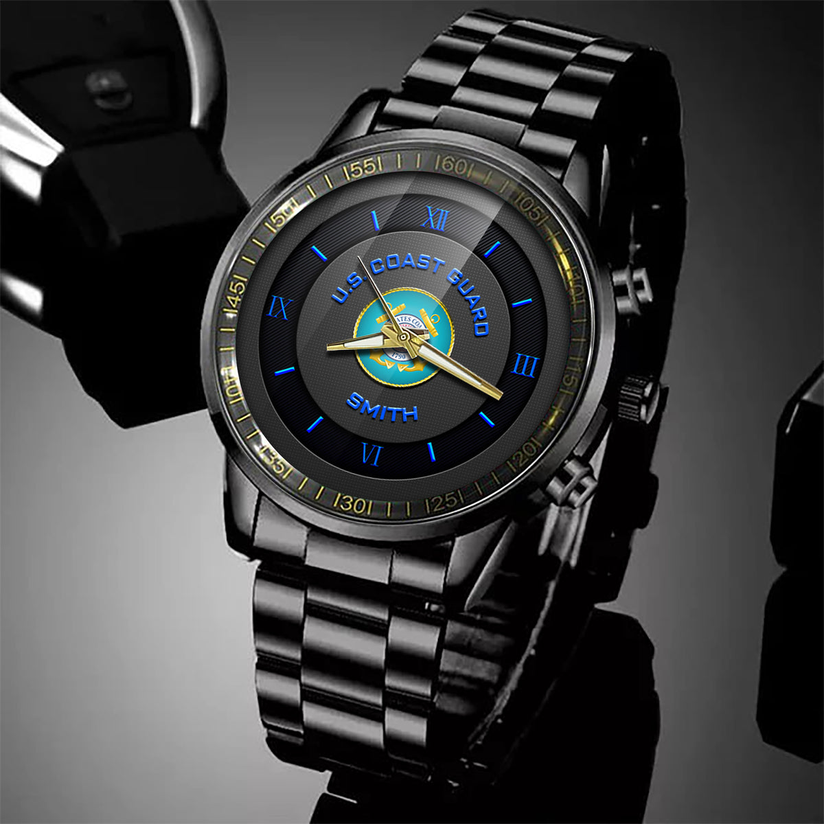 U.S Coast Guard Fashion Watch United States Coast Guard 1790 Men Waist Watch Custom Militay Gift