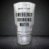 Silver Army Tumbler Emergency Drinking Water Military Tumbler Personalized Solider Gift