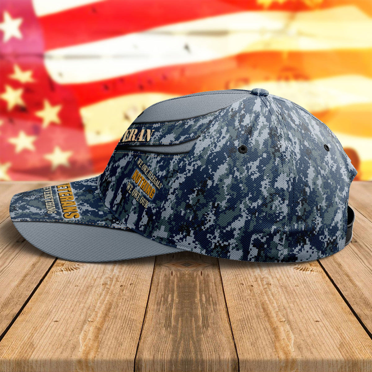 US Navy Camouflage Cap We Owe Illegals Nothing Hat Navy Veterans Gifts