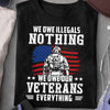 US Veterans T-Shirt We Own Our Veterans Shirt Military Gift