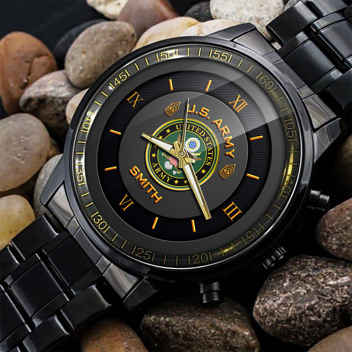 United States Army Fashion Watch Proudly Served US Army Wrist Watches Personalized Name And Rank