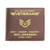 US Space Force Veteran Wallet Duty Honor Country Space Force Men Wallet Personalized Veteran Gift