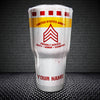 Army Proudly Served Tumbler WP Smoke 155H Proj M110A2 Tumbler Personalized Soldier Gift