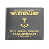 U.S. Coast Guard Veteran Men Wallet Duty Honor Courage Bifold Wallet Custom Coast Guard Veteran Gift