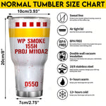 Army Proudly Served Tumbler WP Smoke 155H Proj M110A2 Tumbler Personalized Soldier Gift