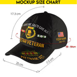 Vietnam Veteran Cap All Gave Some Black Baseball Cap Personalized Vietnam Veteran Gift