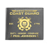 US Coast Guard Wallet United States Coast Guard Semper Paratus 1790 Men Wallet Personalized Military Gift