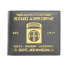 82nd Airborne Emblem Wallet Airborne Duty Honor Country Wallet Personalized Military Gift