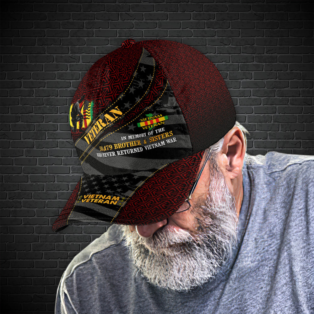 Vietnam Veteran Cap Who Never Return Vietnam War Hap Gift Idea for Vietnam Veterans