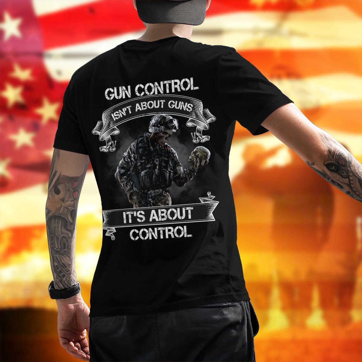 2nd Amendment T-Shirt Gun Control Isn't About Guns Shirt Patriotic Gift