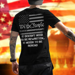 Patriotic Labor Day T-Shirt We The People It Doesn't Need To Be Rewritten Shirt Patriotic Gift