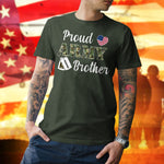 U.S Army T-Shirt Proud Army Camouflage Shirt Personalized Military Family Gift