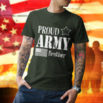 Proud Army T-Shirt Military US Flag Shirt Army Personalized Family Gift