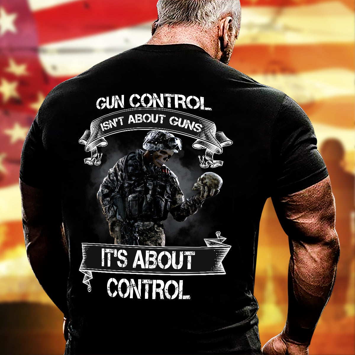 2nd Amendment T-Shirt Gun Control Isn't About Guns Shirt Patriotic Gift