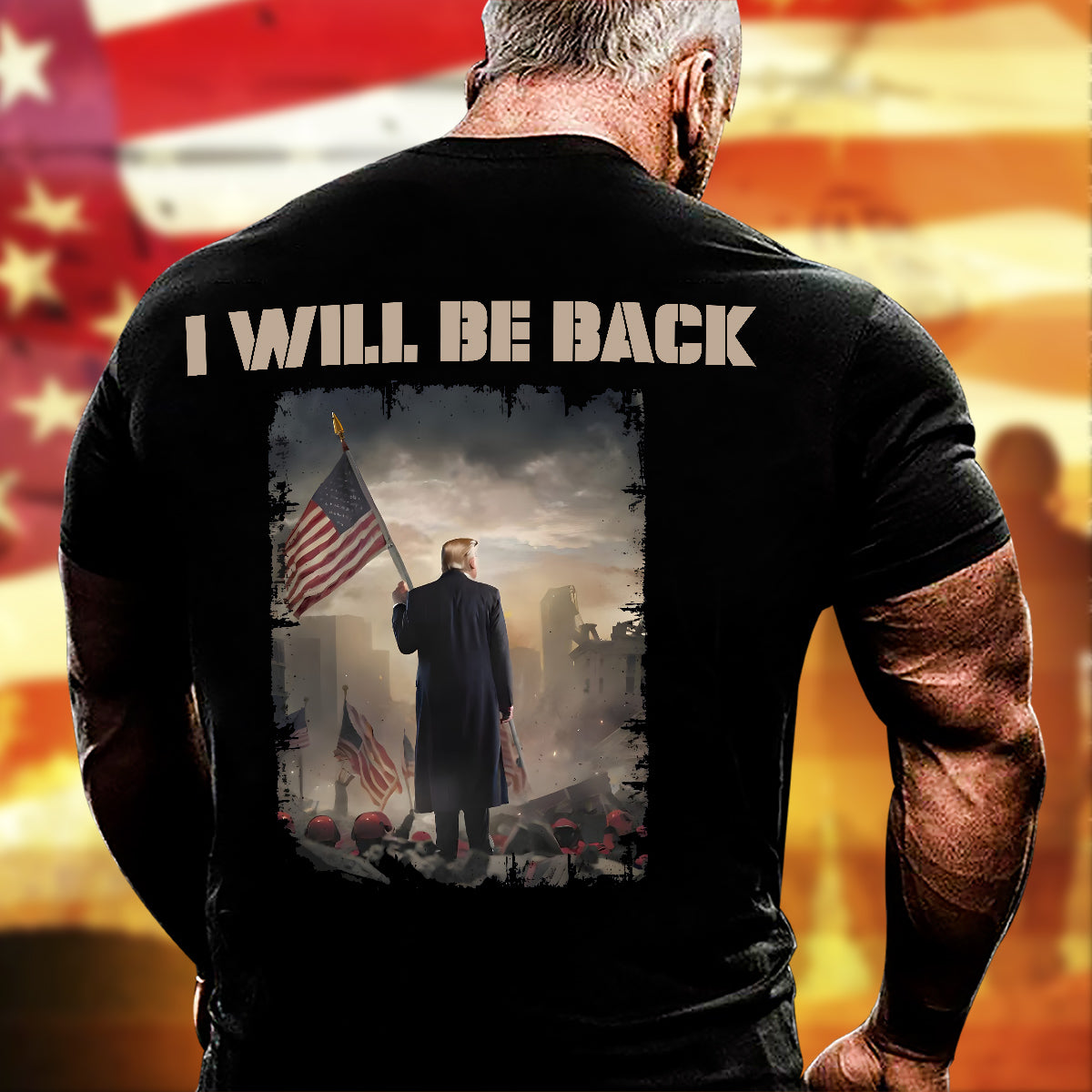 Funny Political T-Shirt I Will Be Back Shirt American Citizen Gift