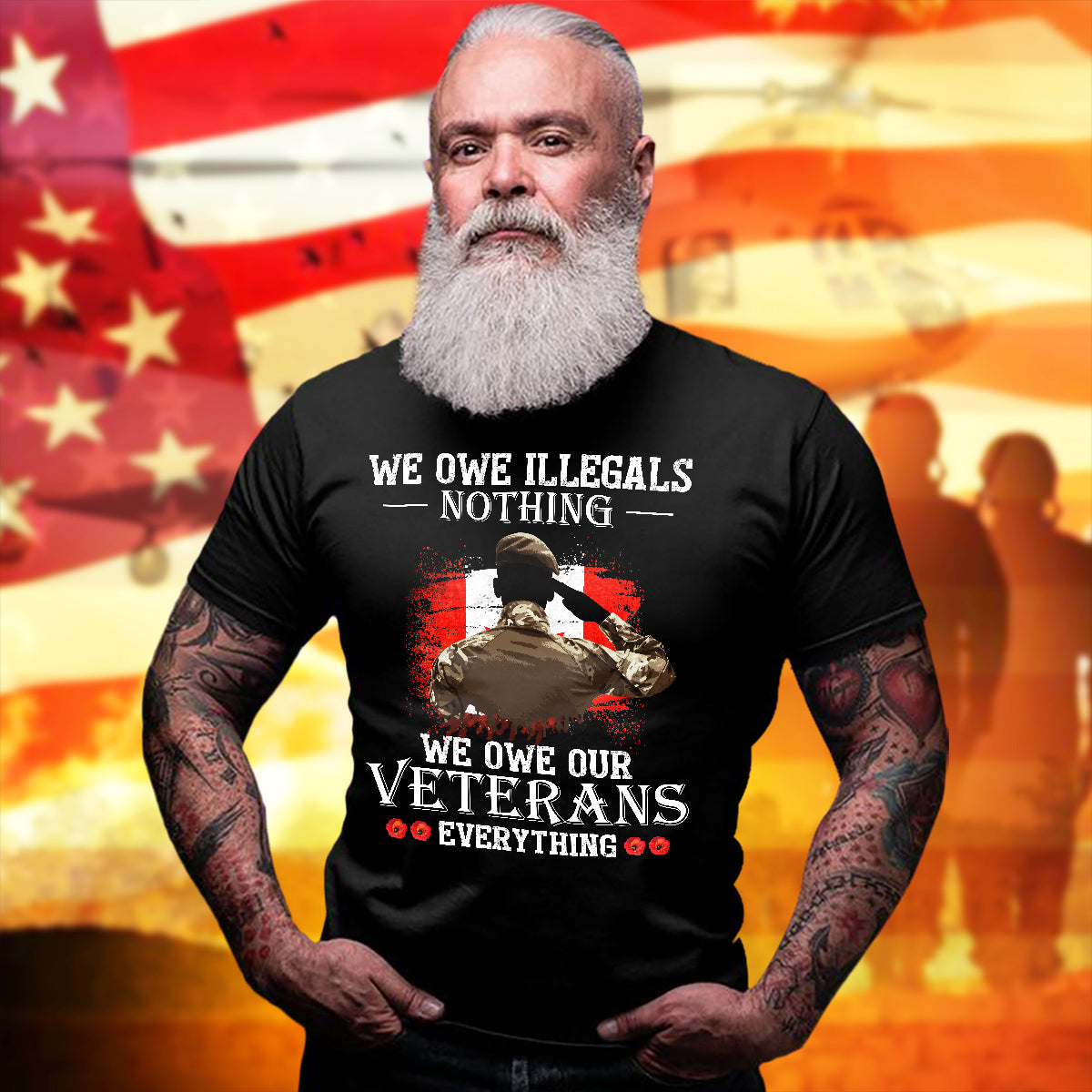 Canadian Veterans T-Shirt We Owe Our Veterans Everything Shirt Veterans Gift