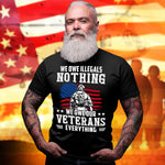 US Veterans T-Shirt We Own Our Veterans Shirt Military Gift