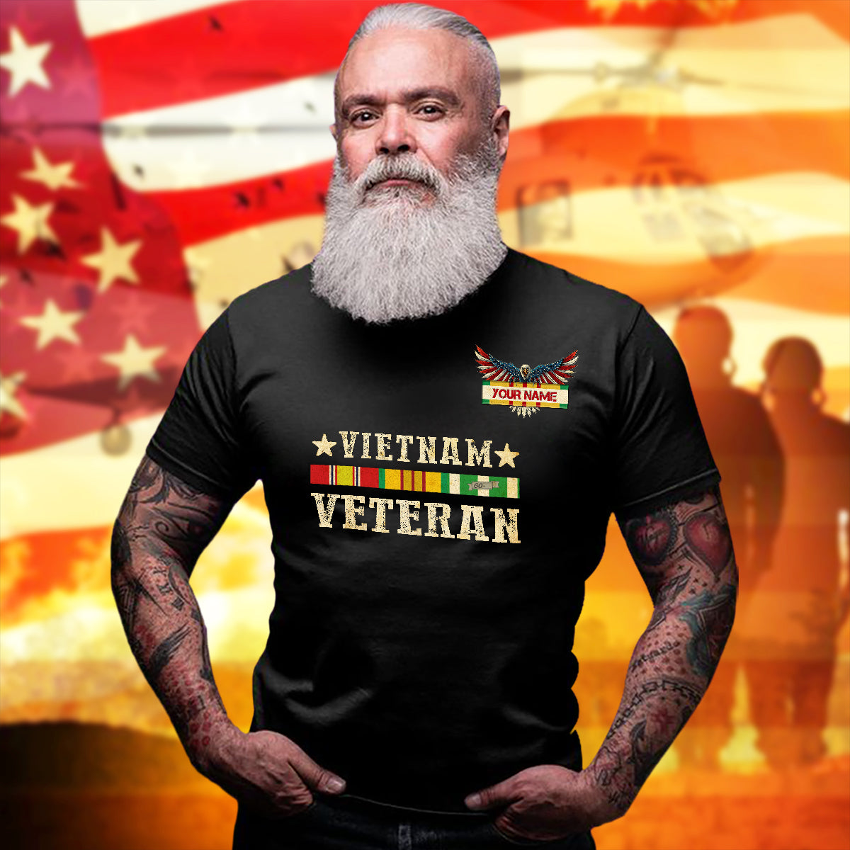 Vietnam Veteran T-Shirt Nobody Wanted To Be There Shirt Personalized Vietnam Veterans Gift