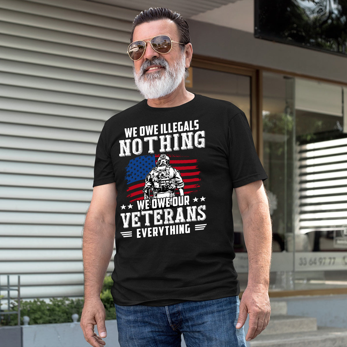 US Veterans T-Shirt We Own Our Veterans Shirt Military Gift