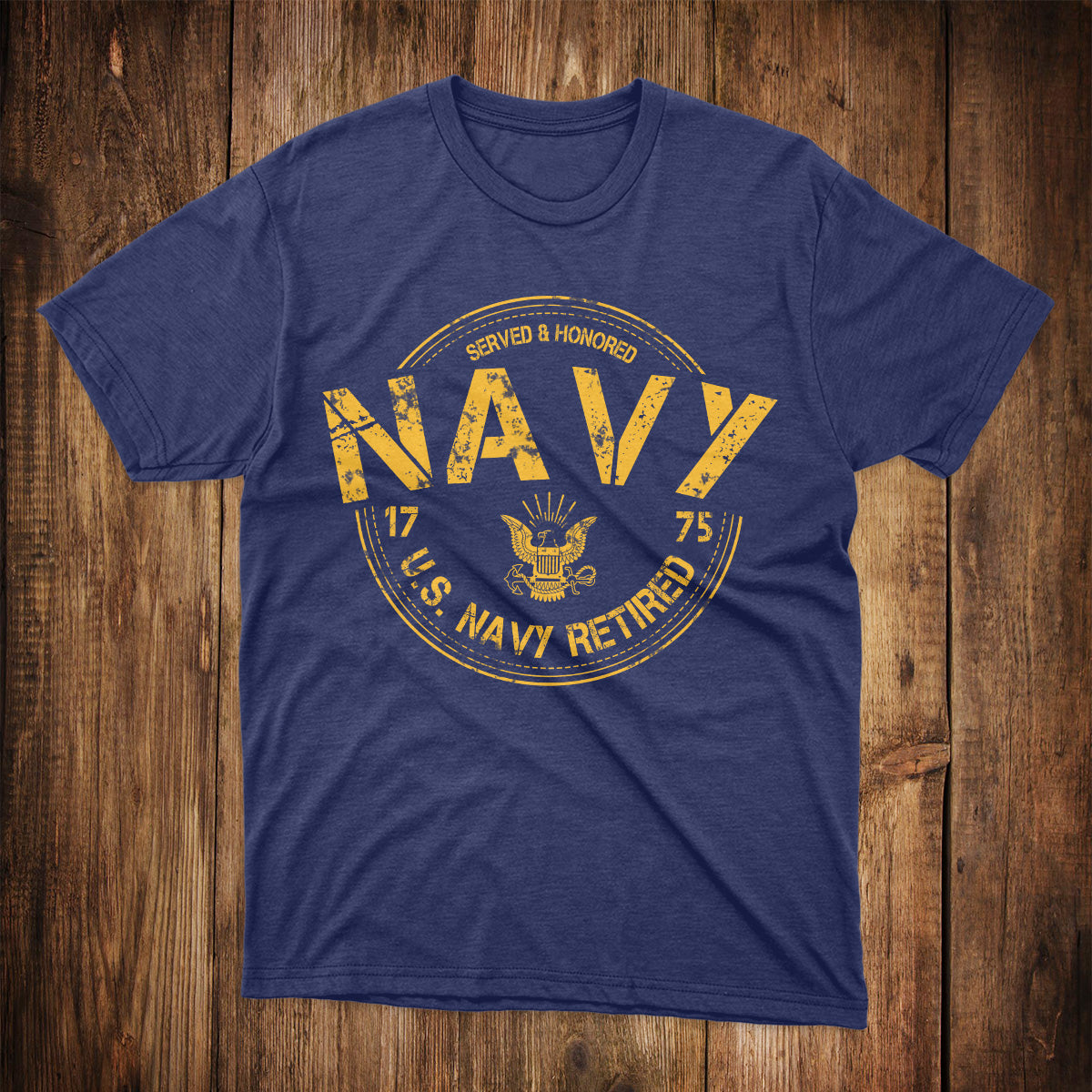 US Navy T-Shirt Served And Honored US Navy Retired Shirt Military Retirement Gift