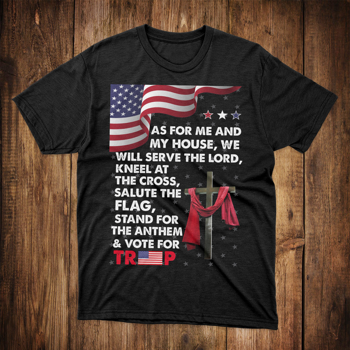 Stand For The Anthem T-Shirt As For Me And My House Shirt Patriotic Gift