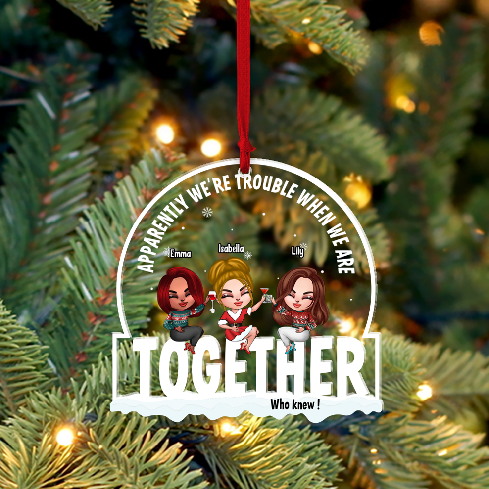 Personalized Ornament - Christmas Ornament - When we're together